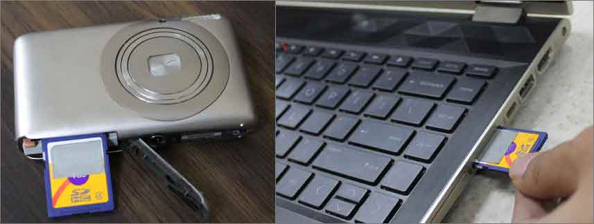 Attach memory card Attach memory card