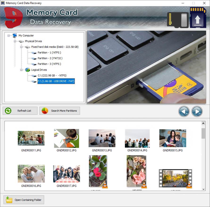 Free Memory Card Data Recovery Software